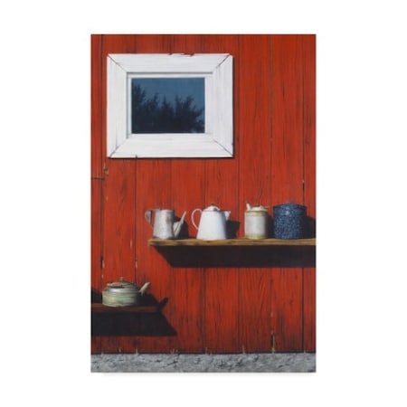 Cecile Baird 'Red Barn Antiques' Canvas Art,12x19
